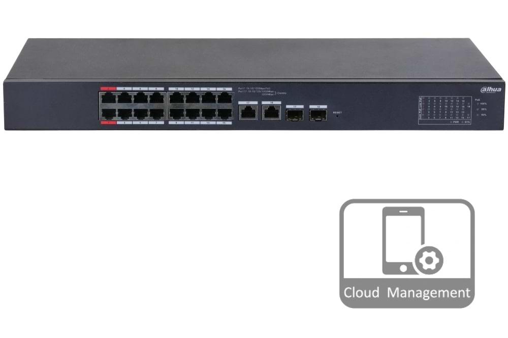 Коммутатор локальної мережі (Switch) Dahua DH-CS4218-16ET-190